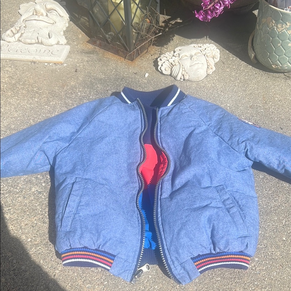 Kids Blue Bomber Jacket